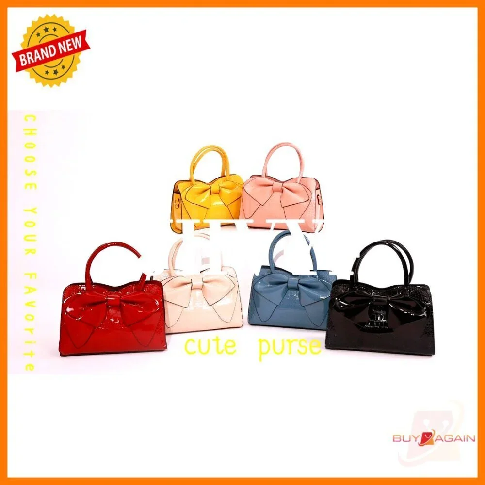 Large PU Leather Satchel Tote with Removable Strap, 5 Pockets